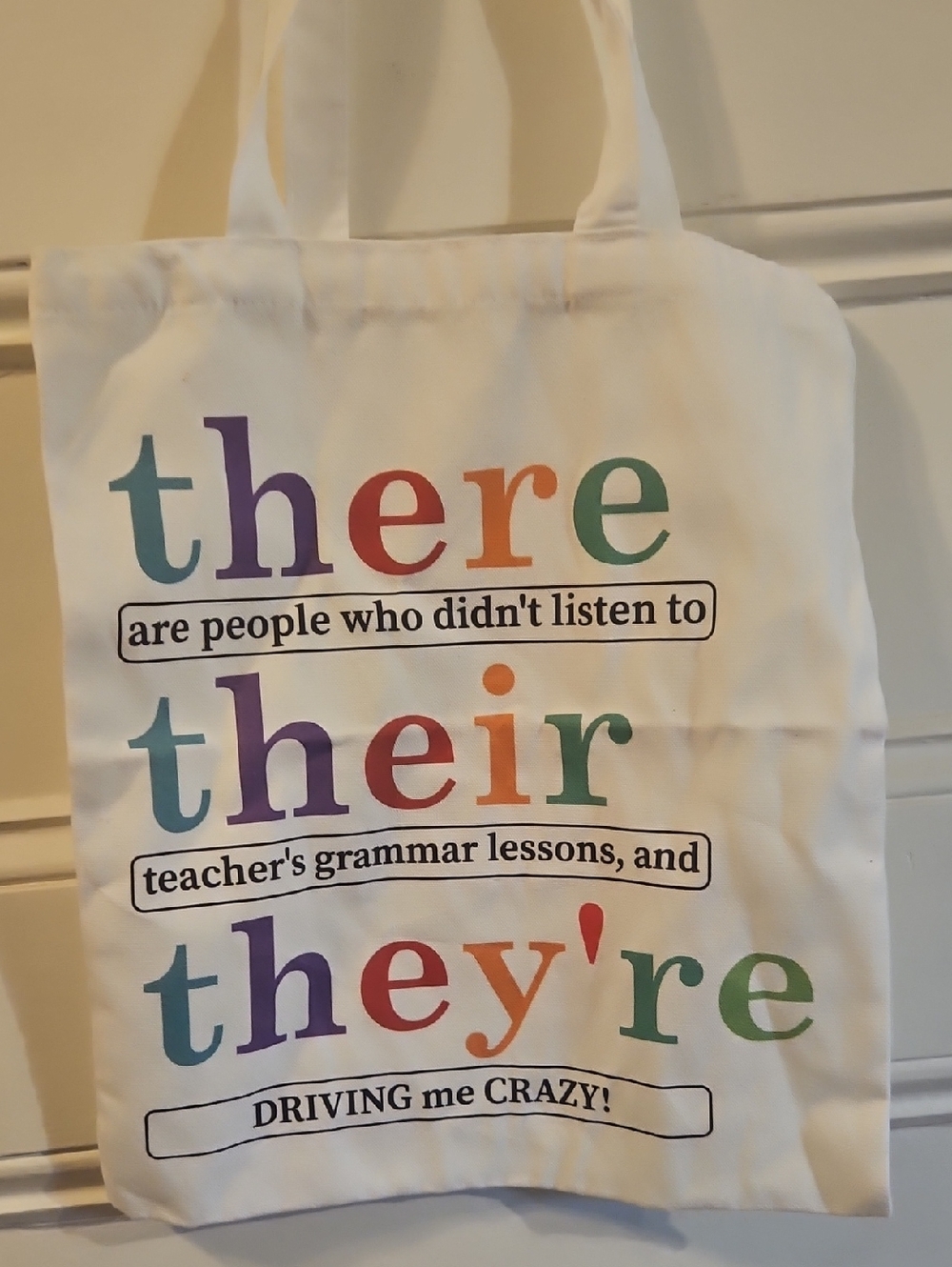Canvas Tote Bag - Teacher/Funny Quote